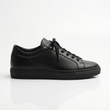 Premium Black Leather Sneakers for Men