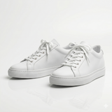 Premium White Leather Sneakers for Men